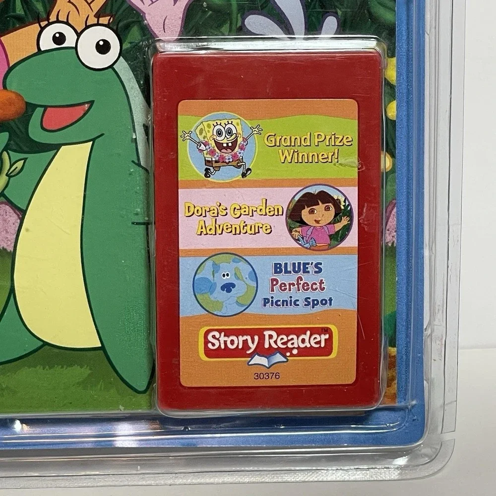 NEW Story Reader 3 Book Library‎ & Cartridge Dora Blues Clues SpongeBob SEALED